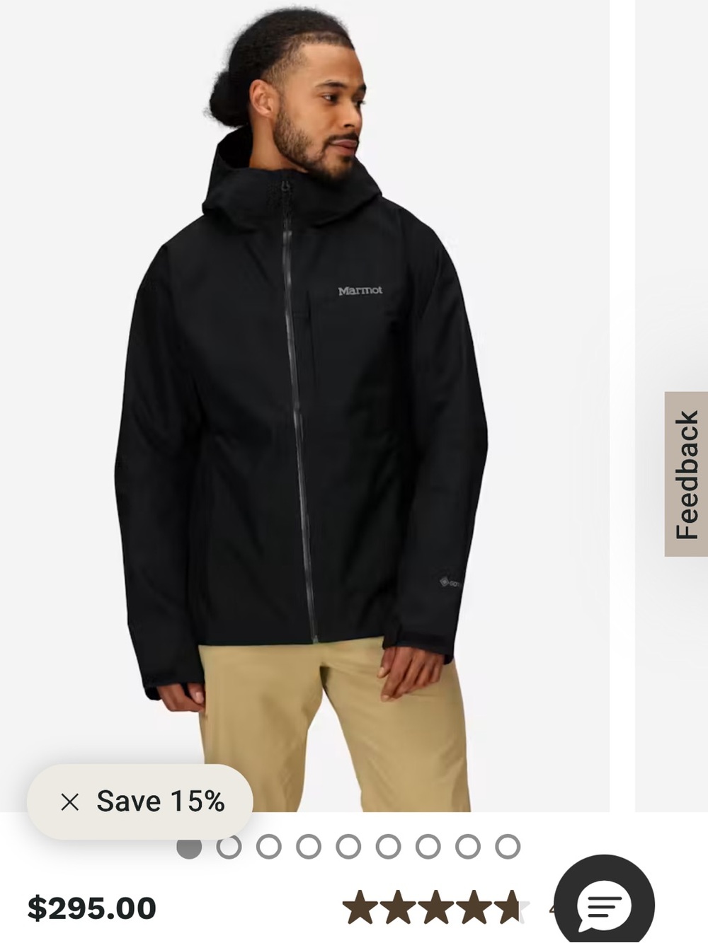 Marmot Men's Black Waterproof Jacket - Picture 11 of 13